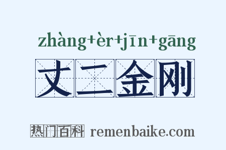 丈二金刚是什么意思的图片